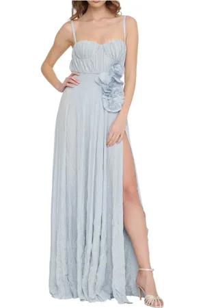 Elisabetta Franchi Femme, Robes, Bleu, Taille: 44 FR Élégante Robe Mini Imprimée Florale
