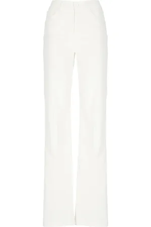 Dondup Femme, Pantalons, , Taille: W25 Pantalon en Mélange de Coton Ivoire pour Femmes