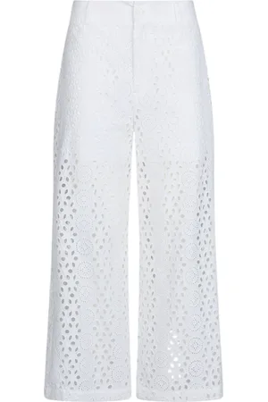 Liu Jo Femme, Pantalons, Blanc, Taille: 34 FR T-shirt en coton