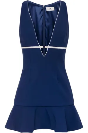 Elisabetta Franchi Femme, Robes, Bleu, Taille: 36 FR Robe Élégante 96% PL 04% EA