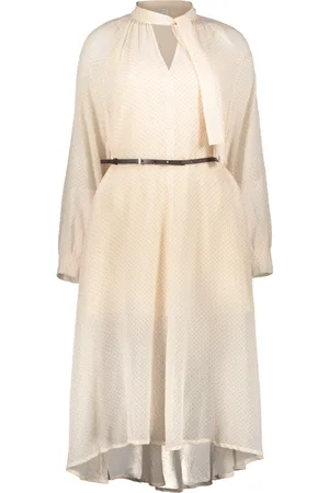 Fabiana Filippi Femme, Robes, Rose, Taille: 46 FR Robe en Crêpe avec à l