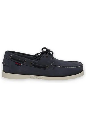 SEBAGO Homme, Chaussures, Bleu, Taille: 43 1/2 EU Mocassins en daim bleu pour hommes