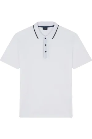 Paul & Shark Homme, Tops, Blanc, Taille: 2XL Polo en coton rayé