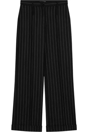 Dolce & Gabbana Femme, Pantalons, Noir, Taille: 38 FR Pantalon coupe droite