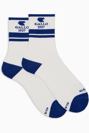 Gallo Unisex, Sous-vêtements, Multicolore, Taille: S Chaussettes courtes en éponge de coton blanc unisexe avec inscription contrastée 1927