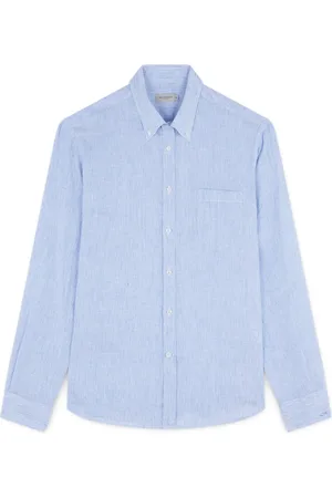 Paul & Shark Homme, Chemises, Bleu, Taille: M Chemise seersucker pour une ambiance estivale