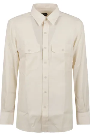 Tom Ford Homme, Chemises, , Taille: 2XL Chemise Twill Militaire