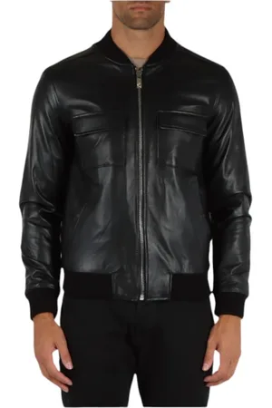 John Richmond Homme, Vestes, Noir, Taille: S Veste Élégante en Laminé
