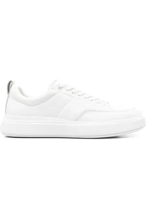 Calvin Klein Homme, Chaussures, Blanc, Taille: 46 EU Baskets en Tricot Blanc