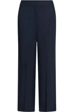 MARELLA Femme, Pantalons, Bleu, Taille: 40 FR Pantalon évasé stretch dans le style Array