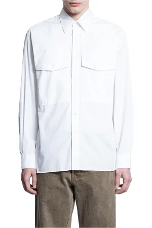 Sunflower Homme, Chemises, Blanc, Taille: S Chemise en Denim Chambray avec Style Classique