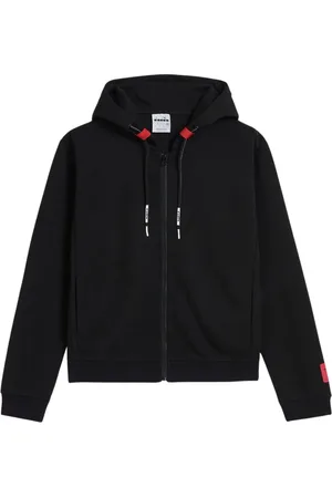 Diadora Femme, Sweatshirts et sweats à capuche, Noir, Taille: 44 FR Urbanity Sport Sweat à capuche Noir