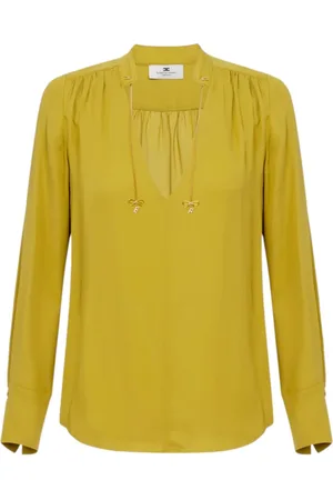 Elisabetta Franchi Femme, Blouses et Chemises, Vert, Taille: 42 FR Robe Élégante 100%vi