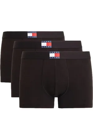 Tommy Hilfiger Homme, Sous-vêtements, Noir, Taille: M Ensemble Boxers Noirs, Ceinture Coton