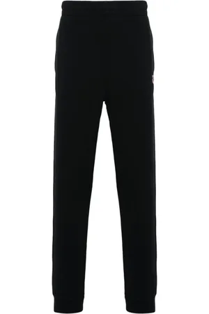 Maison Kitsuné Homme, Pantalons, Noir, Taille: S Pantalon de Sport Noir Fuselé