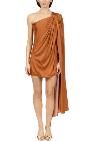 GIUSEPPE DI MORABITO Femme, Robes, , Taille: 38 FR Robe Courte Rouille Une Épaule en Viscose