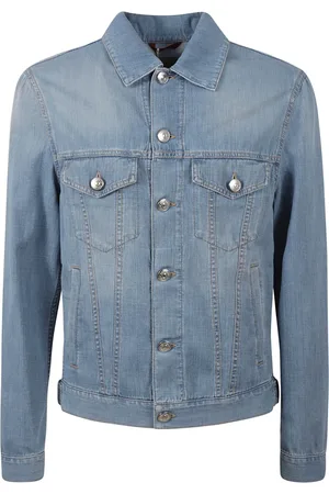 Brunello Cucinelli Homme, Vestes, Bleu, Taille: S Chemises en Denim Léger