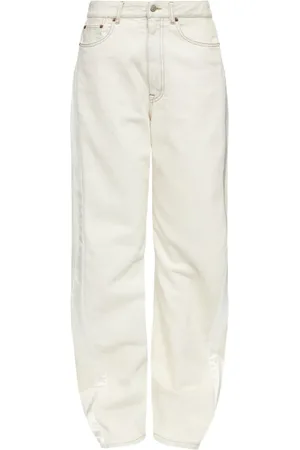 Maison Margiela Femme, Jeans, , Taille: W28 Jean Blanc Bianco Ss25 Coupe Élégante