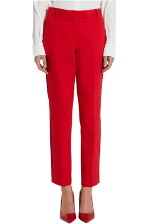 MARELLA Femme, Pantalons, Rouge, Taille: 38 FR Pantalon Slim Fit Cigarette