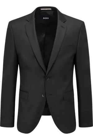 HUGO BOSS Homme, Costumes, Noir, Taille: M Pull Élégant en 100% Laine