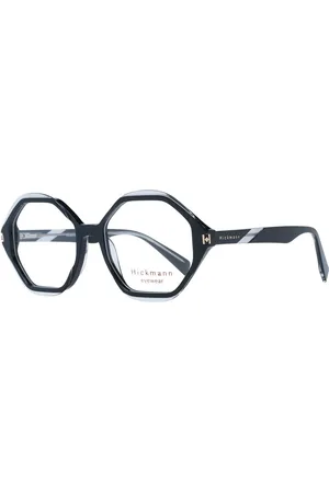 ANA HICKMANN Femme, Accessoires, Noir, Taille: ONE Size Montures Optiques Noires pour Femmes Style Rond