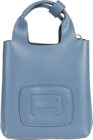 Hogan Femme, Sacs, Bleu, Taille: ONE Size Mini Sac de Courses Gaufré