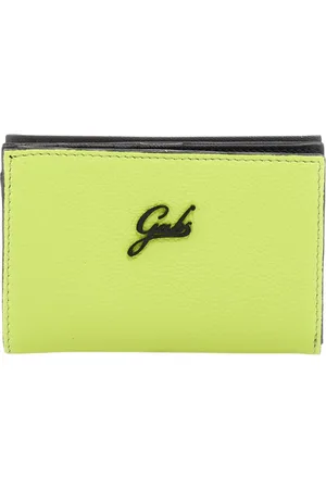 Gabs Femme, Accessoires, Bleu, Taille: ONE Size Portefeuille en cuir jaune Gmoney14