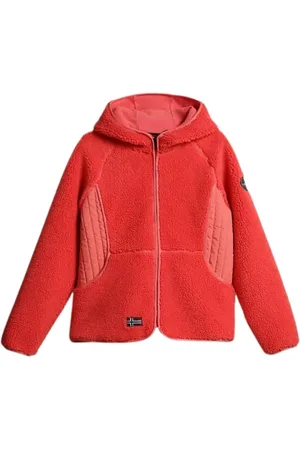 Napapijri Femme, Sport, Rose, Taille: 40 FR Sweat à Capuche en Polaire Rose Yupik avec Zip