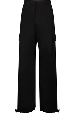 OFF-WHITE Homme, Pantalons, Noir, Taille: L Pantalon Large Noir