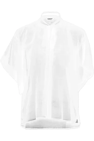 Dondup Femme, Blouses et Chemises, Blanc, Taille: 36 FR Chemise en Coton Élégante et Polyvalente