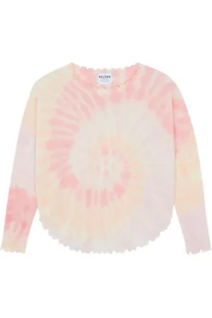 KUJTEN Femme, Pulls, Rose, Taille: 40 FR Pull Cashmere Tie & Dye Sunny