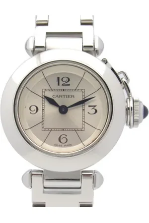 Cartier Femme, Pre-owned, Gris, Taille: ONE Size Pre-owned Acier inoxydable montres