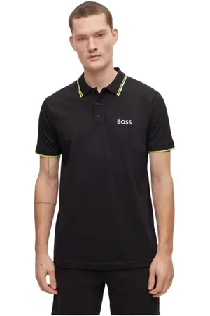 HUGO BOSS Homme, Tops, Noir, Taille: S Polo Classique - Grand
