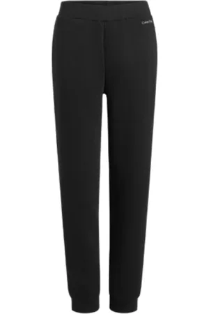 Calvin Klein Femme, Pantalons, Noir, Taille: 36 FR Pantalon de jogging avec micro logo métallisé