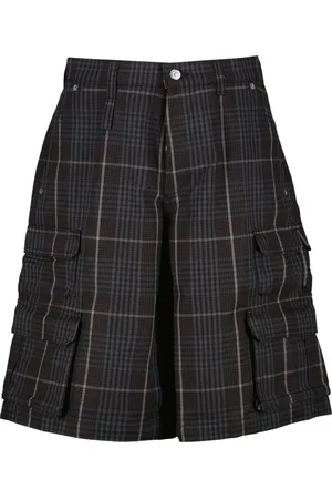 Dior Homme, Shorts, Noir, Taille: M Pantalon en coton à carreaux droit