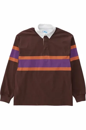 Gramicci Homme, Tops, Brun, Taille: S Polo rayé style rugby