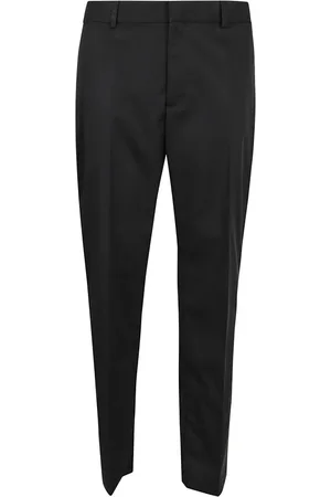 OFF-WHITE Homme, Pantalons, Noir, Taille: L Pantalon Slim Noir à Fermeture Éclair