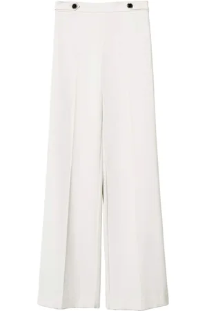 Twin-Set Femme, Pantalons, Blanc, Taille: 40 FR Pantalon chic avec détail Madreperla