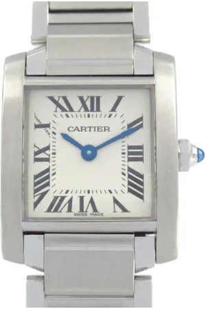 Cartier Femme, Pre-owned, Gris, Taille: ONE Size Pre-owned Acier inoxydable montres
