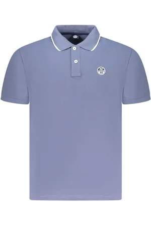 North Sails Homme, Tops, Bleu, Taille: 3XL Polo en Coton Bleu pour Homme