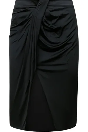Tom Ford Femme, Jupes, Noir, Taille: 36 FR Jupe Mini Noire à Volants