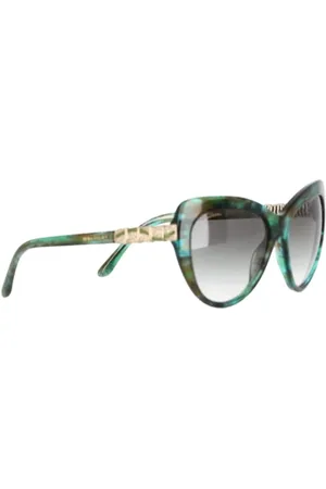 Bvlgari Femme, Pre-owned, Vert, Taille: ONE Size Pre-owned Plastique lunettes-de-soleil