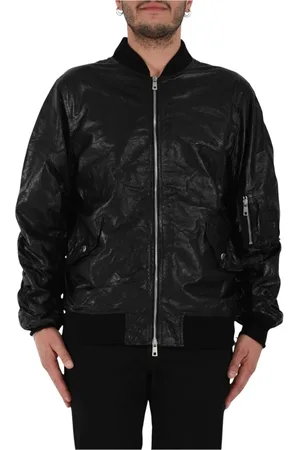 GIORGIO BRATO Homme, Vestes, Noir, Taille: L Bomber Slim Fit en Cuir