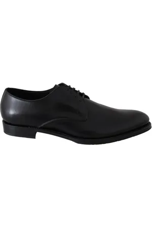 Dolce & Gabbana Homme, Chaussures, Noir, Taille: 40 1/2 EU Élégantes Chaussures Derby en Cuir