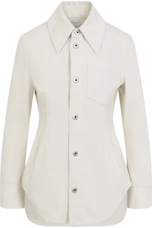 Bottega Veneta Femme, Vestes, , Taille: 38 FR Veste Coton Nude Design Élégant