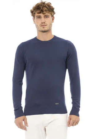 BALDININI Homme, Pulls, Bleu, Taille: L Pull Élégant Col Rond