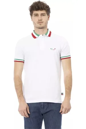 BALDININI Homme, Tops, Blanc, Taille: 2XL Polo Homme en Coton Blanc
