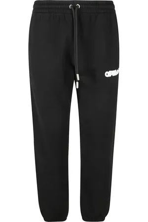 OFF-WHITE Homme, Pantalons, Noir, Taille: S Pantalon de survêtement à manchettes fléchées