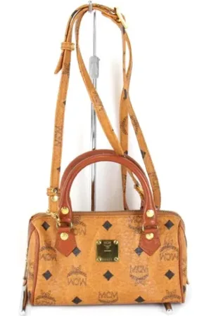 MCM Femme, Pre-owned, Brun, Taille: ONE Size Pre-owned Cuir sacs-ports-paule