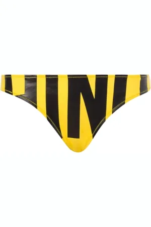 Moschino Femme, Maillots de bain, Jaune, Taille: 38 FR Bas de Bikini Jaune avec Logo
